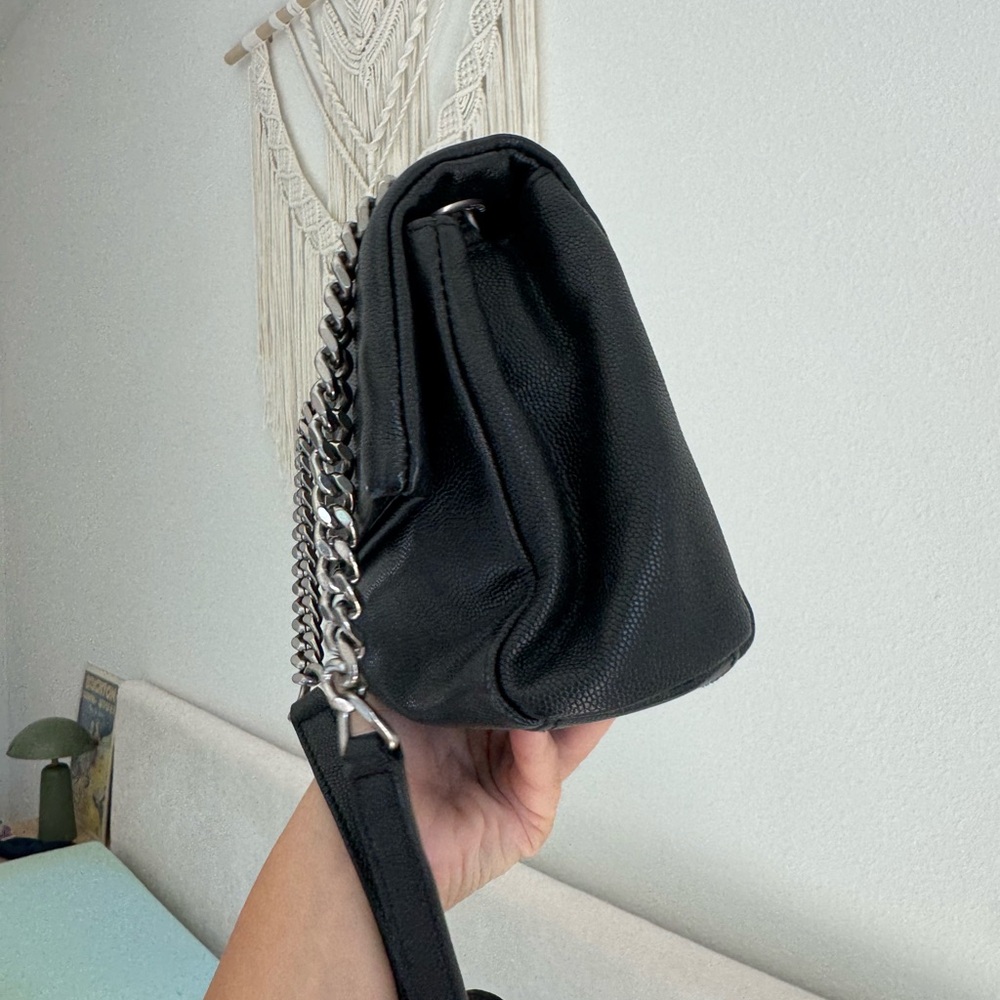 Saint Laurent YSL West Hollywood Bag – Black Leather Silver Hardware - Picture 5 of 13